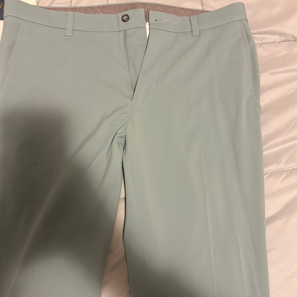 Oxford brand golf pants, very light green, 34/32